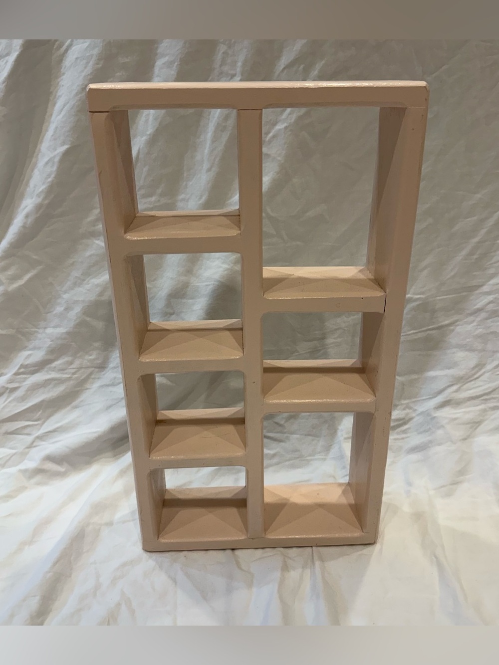 Vintage Hanging Miniatures Display Shadowbox Wall Shelf Wood Trinket 11”x20”